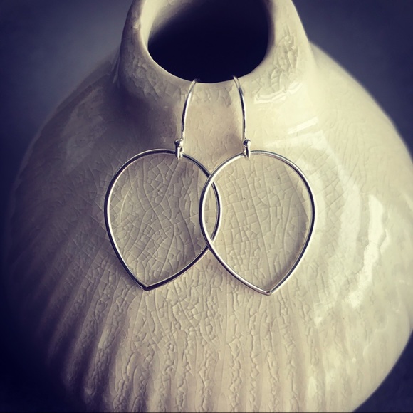 COPY - Sterling Silver petal Earrings - Picture 8 of 8